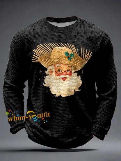 Men’s Puerto Rico Printed Waffle Tops Black / S