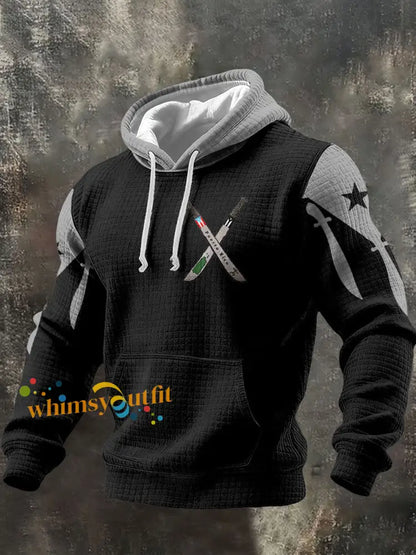 Men’s Puerto Rico Taino Proud Art Printed Hoodie Black / S