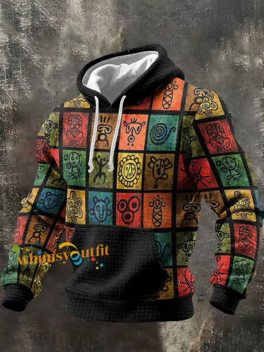 Men’s Puerto Rico Taino Proud Art Printed Hoodie Black / S
