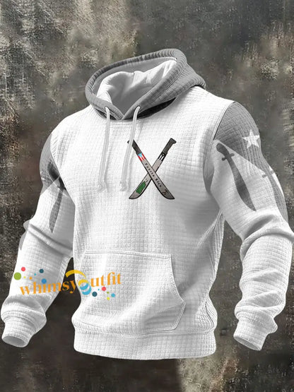 Men’s Puerto Rico Taino Proud Art Printed Hoodie White / S