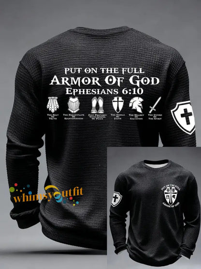 Men’s ’Put on the Full Armor of God’ T-shirts Black / S