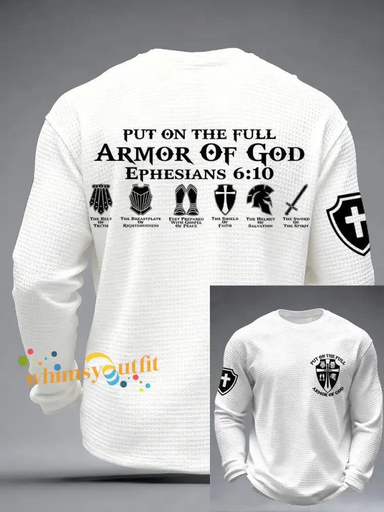 Men’s ’Put on the Full Armor of God’ T-shirts White / S