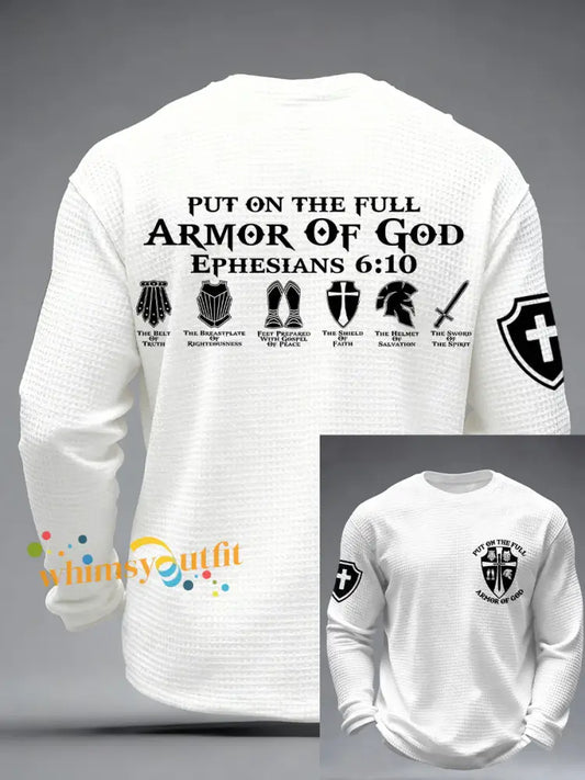 Men’s ’Put on the Full Armor of God’ T-shirts White / S