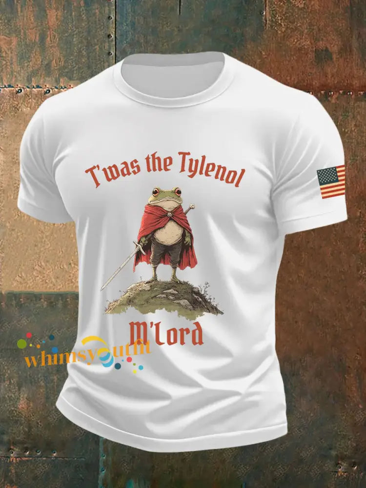 Men’s Resist Frog Printed Casual T-shirt White / S