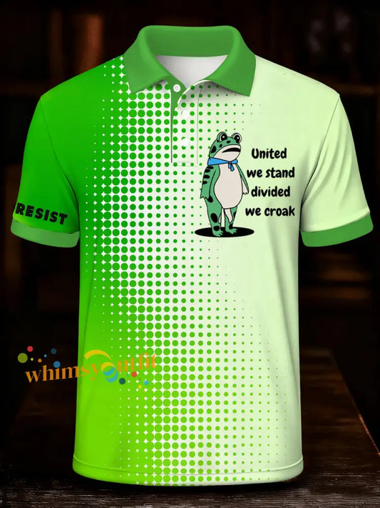 Men’s Resist Frog Printed Shirt As picture / S