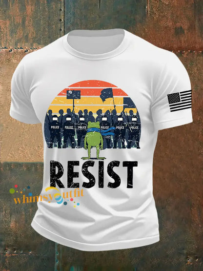 Men’s Resist Frog Short-sleeved T-shirt White / S