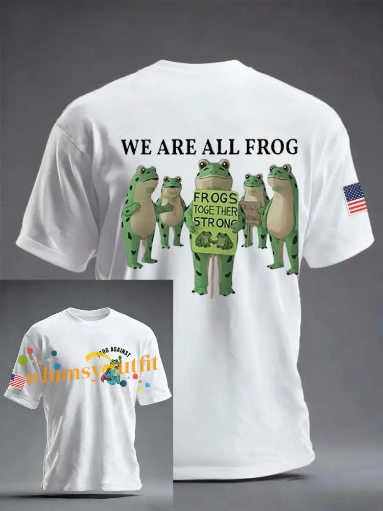 Men’s Resist Frog Short-sleeved T-shirt White / S