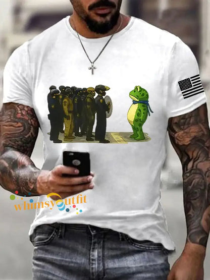 Men’s Resist Frog Short-sleeved T-shirt White / S