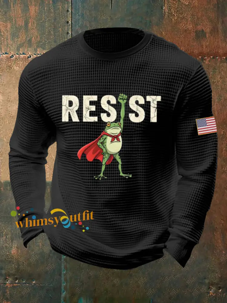 Men’s Resist Frog Waffle Top Black / S