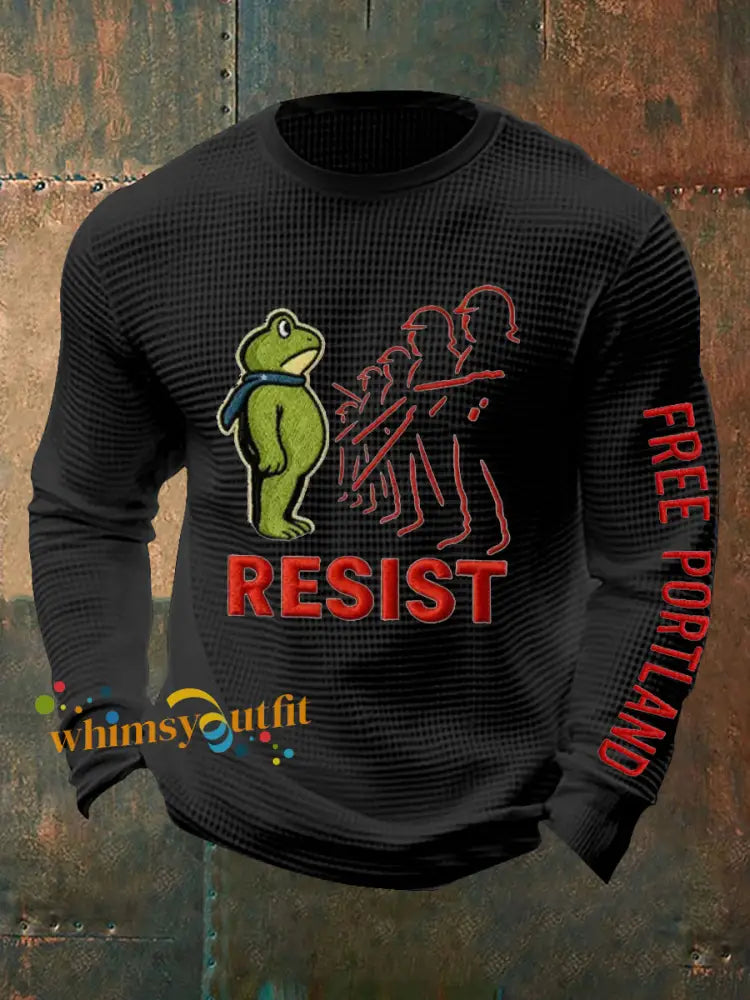 Men’s Resist Frog Waffle Top Black / S