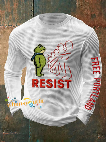 Men’s Resist Frog Waffle Top White / S