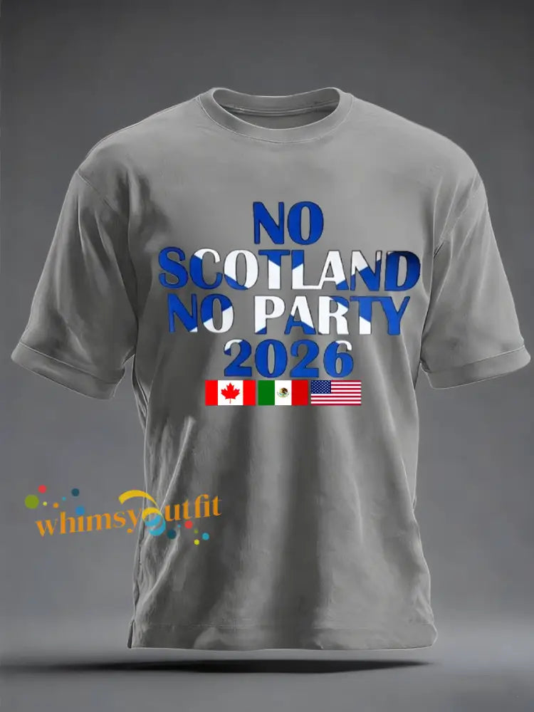 Men’s UK Football Lover 2026 Printed imitation cotton short-sleeved T-shirt Light Gray / S