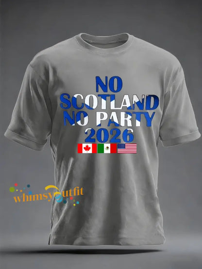 Men’s UK Football Lover 2026 Printed imitation cotton short-sleeved T-shirt Light Gray / S