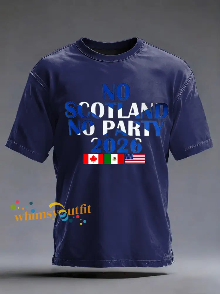 Men’s UK Football Lover 2026 Printed imitation cotton short-sleeved T-shirt Navy Blue / S