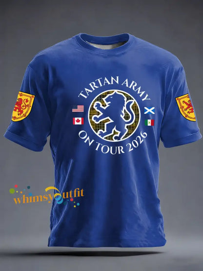 Men’s UK Football Lover Scotland short sleeves t-shirt Black / S