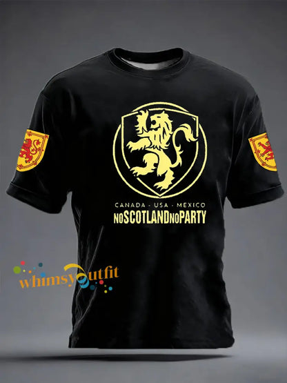 Men’s UK Football Lover Scotland short sleeves t-shirt Black / S