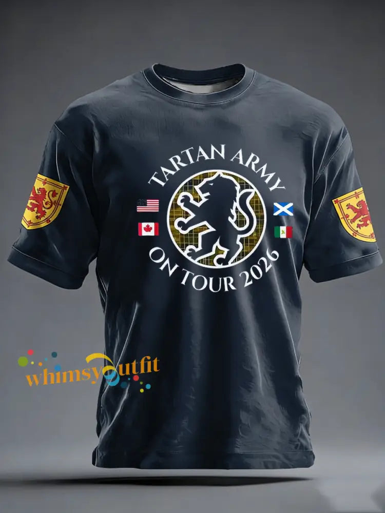Men’s UK Football Lover Scotland short sleeves t-shirt Navy Blue / S