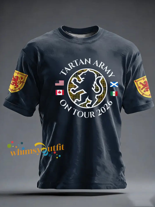 Men’s UK Football Lover Scotland short sleeves t-shirt Navy Blue / S