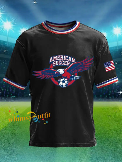 Men’s USA Soccer Printed T-shirt Black / S