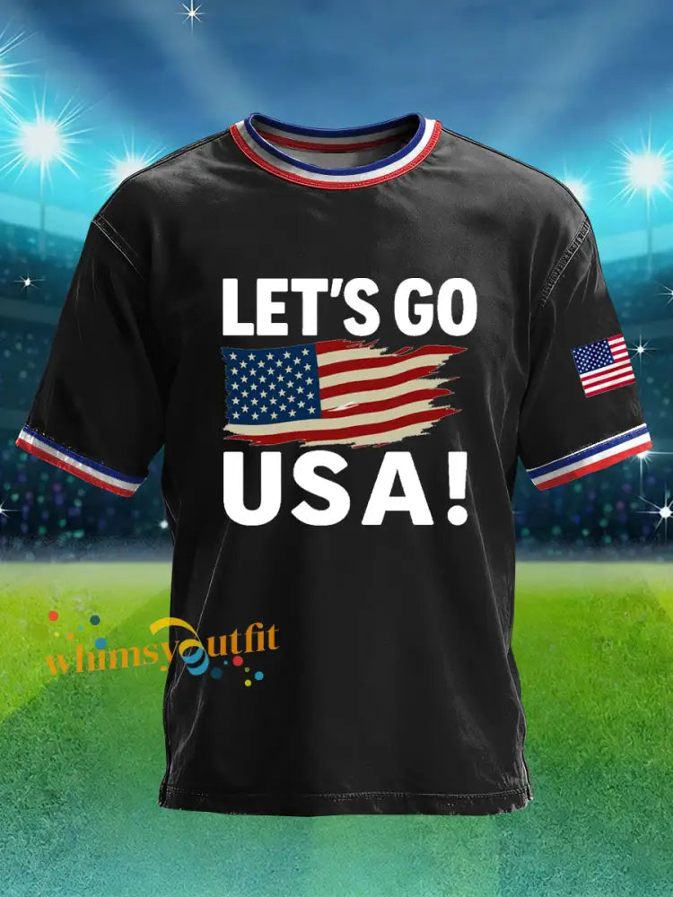 Men’s USA Soccer Printed T-shirt Black / S
