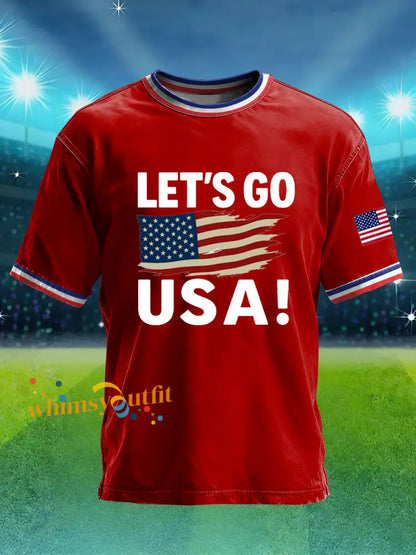 Men’s USA Soccer Printed T-shirt Red / S