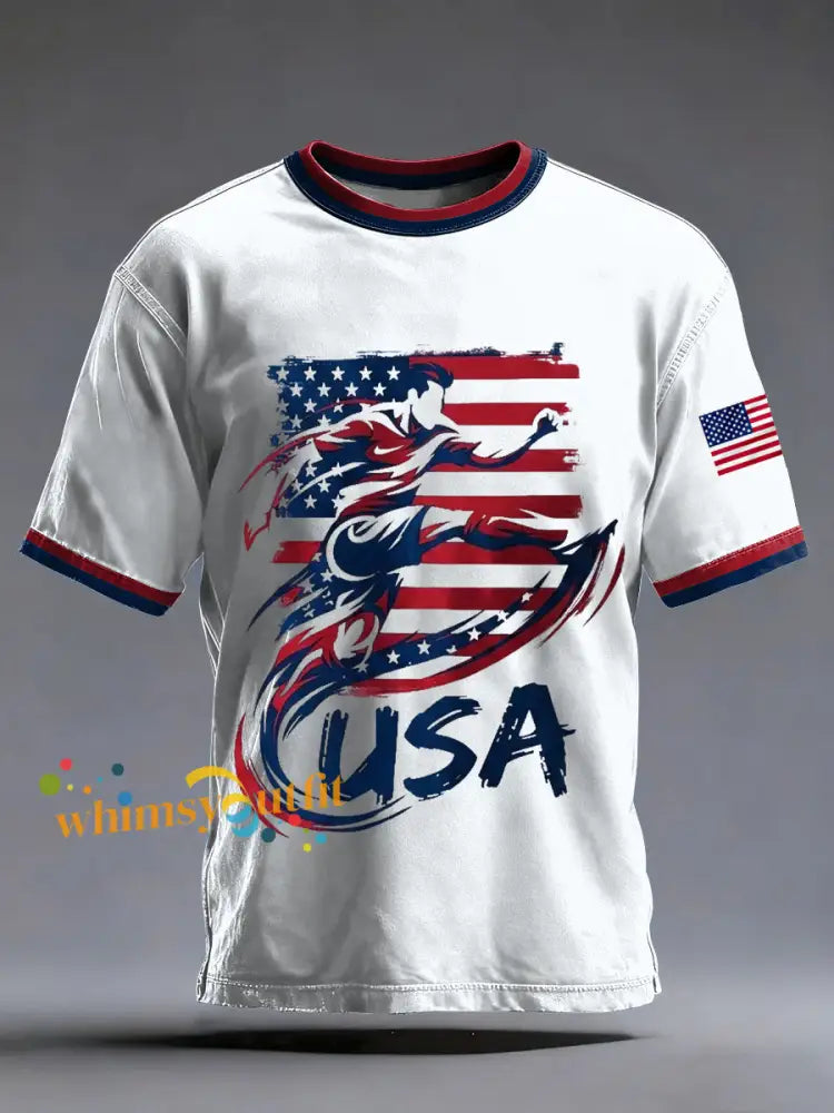 Men’s USA Soccer Printed T-shirt White / S