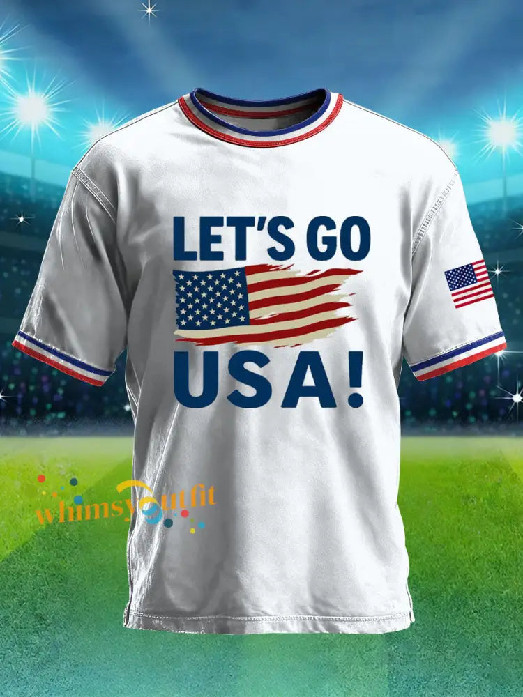 Men’s USA Soccer Printed T-shirt White / S