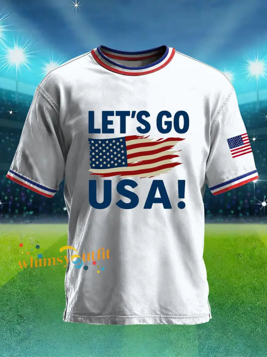 Men’s USA Soccer Printed T-shirt White / S