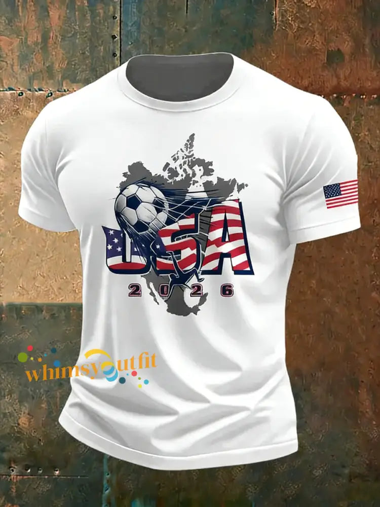 Men’s USA Soccer Short-sleeved T-shirt White / S