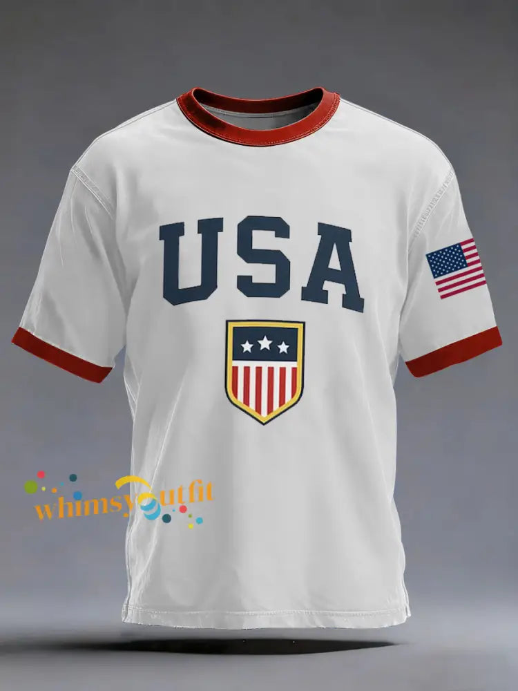 Men’s USA Soccer Short Sleeves T-shirt White / S