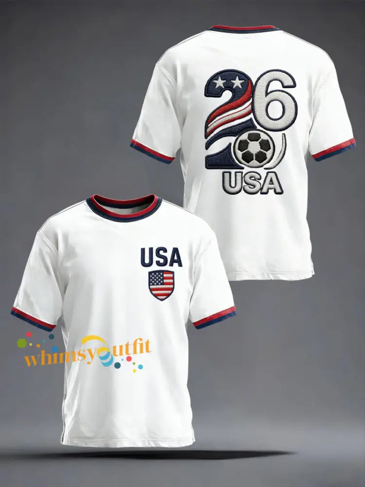 Men’s USA Soccer Supporter T-Shirt White / S