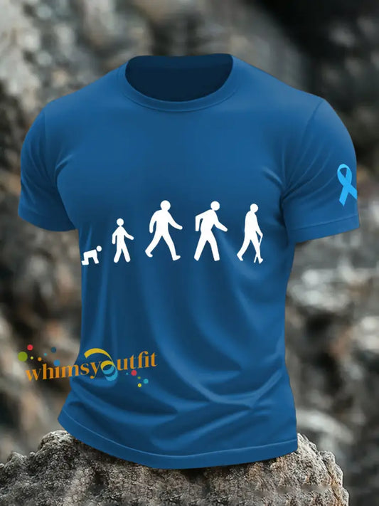 Men’s Victory Over Prostate Cancer T shirts Blue / S