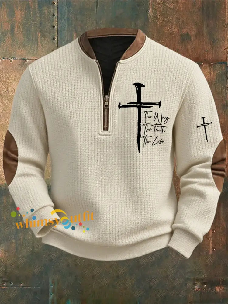 Men’s Vintage Art Faith Casual Sweatshirt A / S
