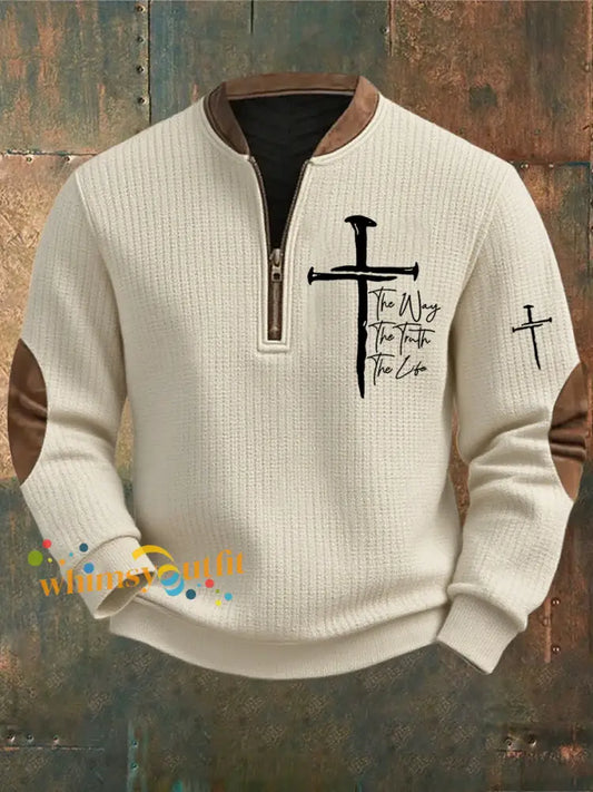 Men’s Vintage Art Faith Casual Sweatshirt A / S