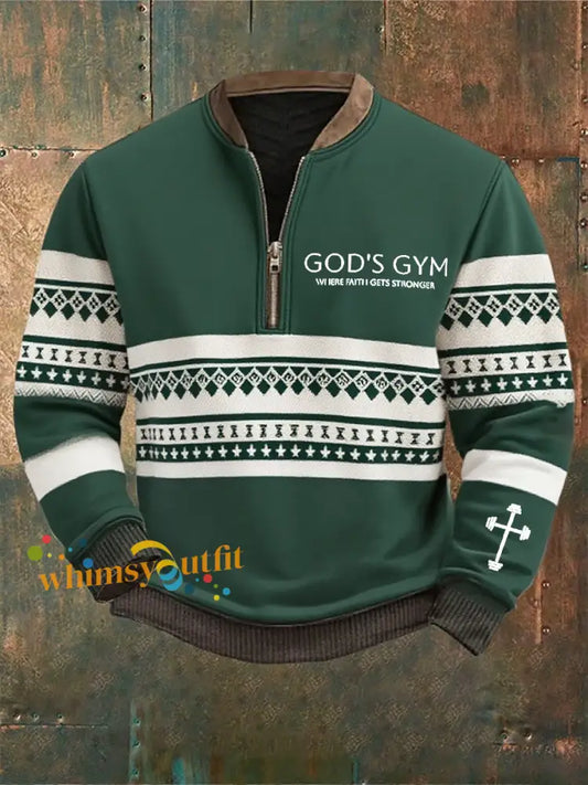 Men’s Vintage Art Faith Casual Sweatshirt A / S