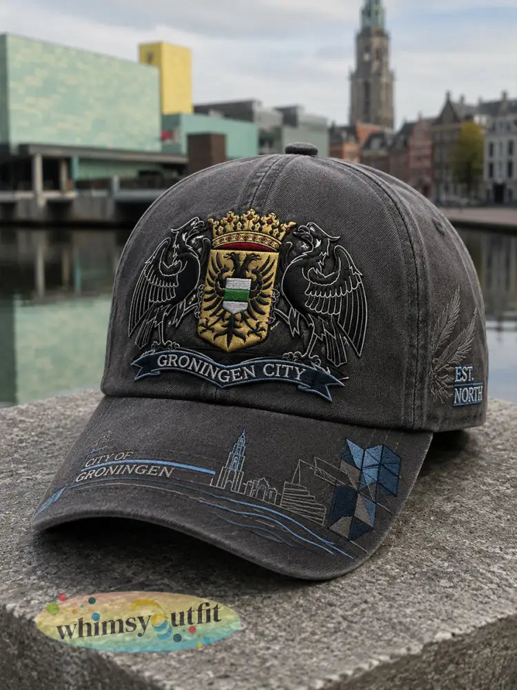 Muts met herdenkingsprint van de stad - A / ÉÉN