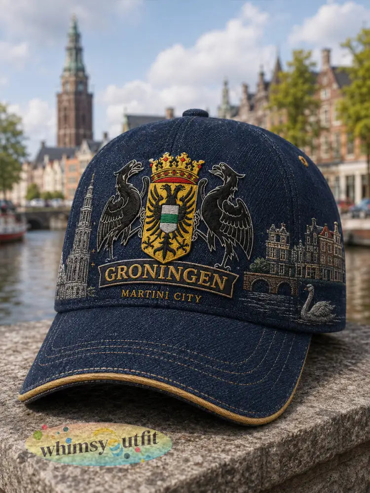 Muts met herdenkingsprint van de stad - A / ÉÉN