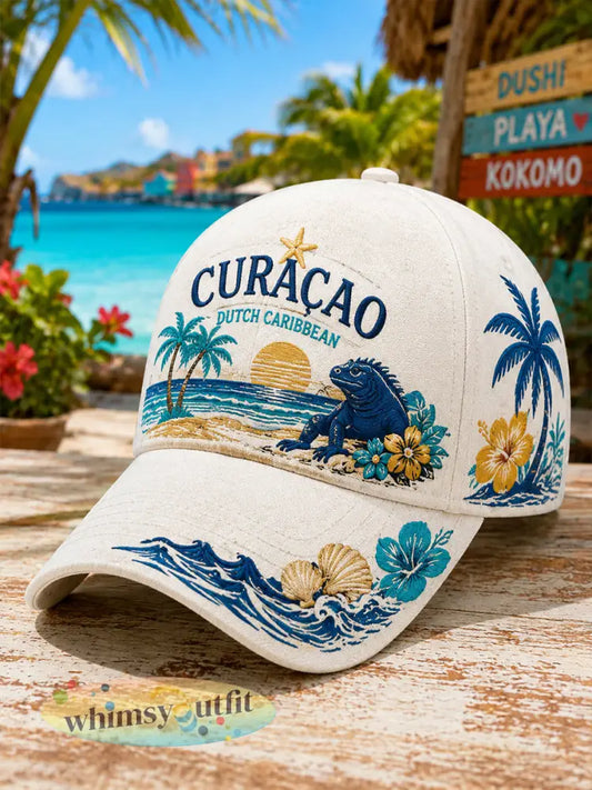 Muts met prints in eilandvakantiestijl - A / ÉÉN