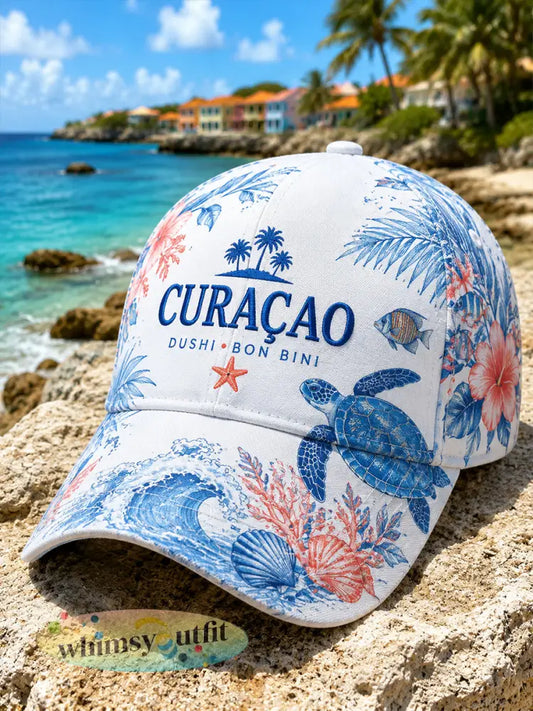 Muts met prints in eilandvakantiestijl - A / ÉÉN