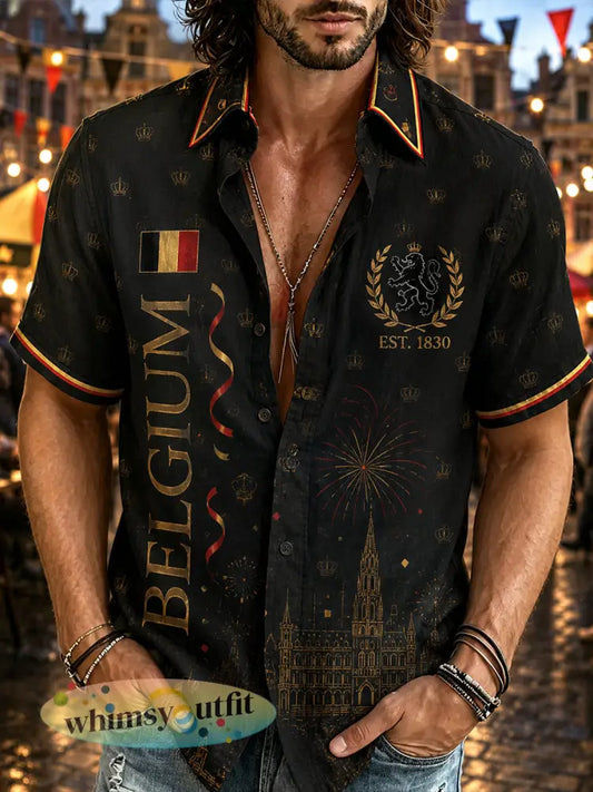 Nationale feestdag voor heren met korte mouwen - A / S