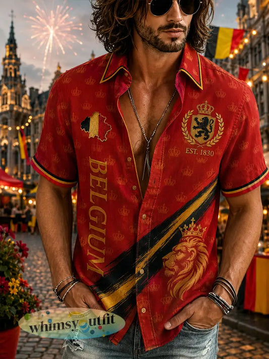 Nationale feestdag voor heren met korte mouwen - A / S
