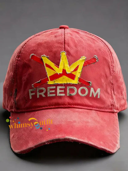 No Kings Printed Casual Unisex Hat Red / S