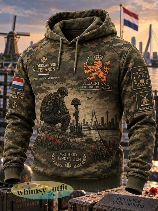 Oversized herenhoodie met afhangende schouders en zakken - A / S