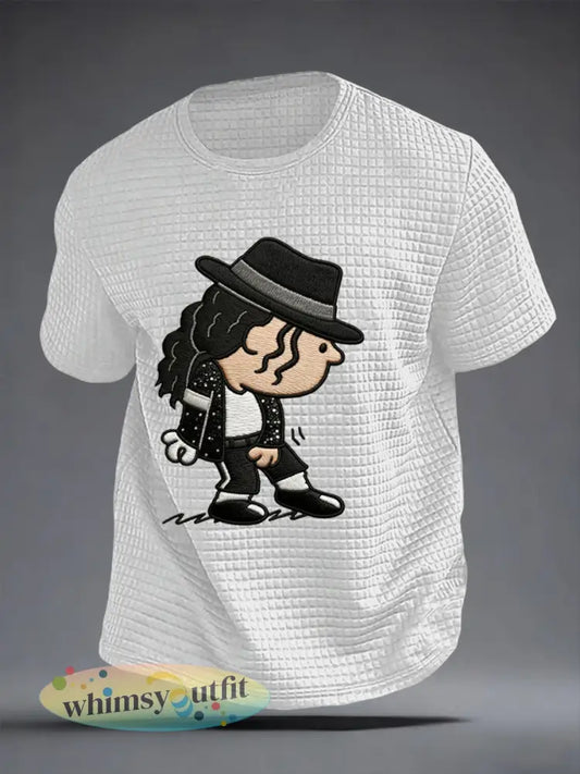 Pop Music t-shirt met korte mouwen voor heren - Wit / S