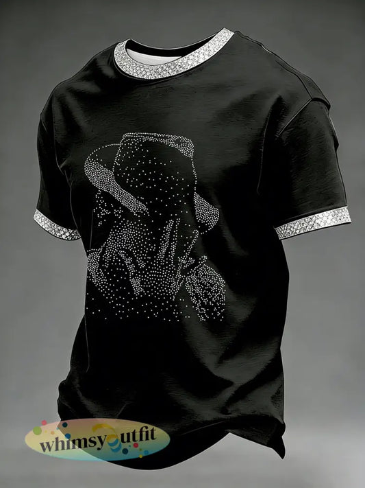 Pop muziek geïnspireerd casual T-shirt voor heren - als foto / S