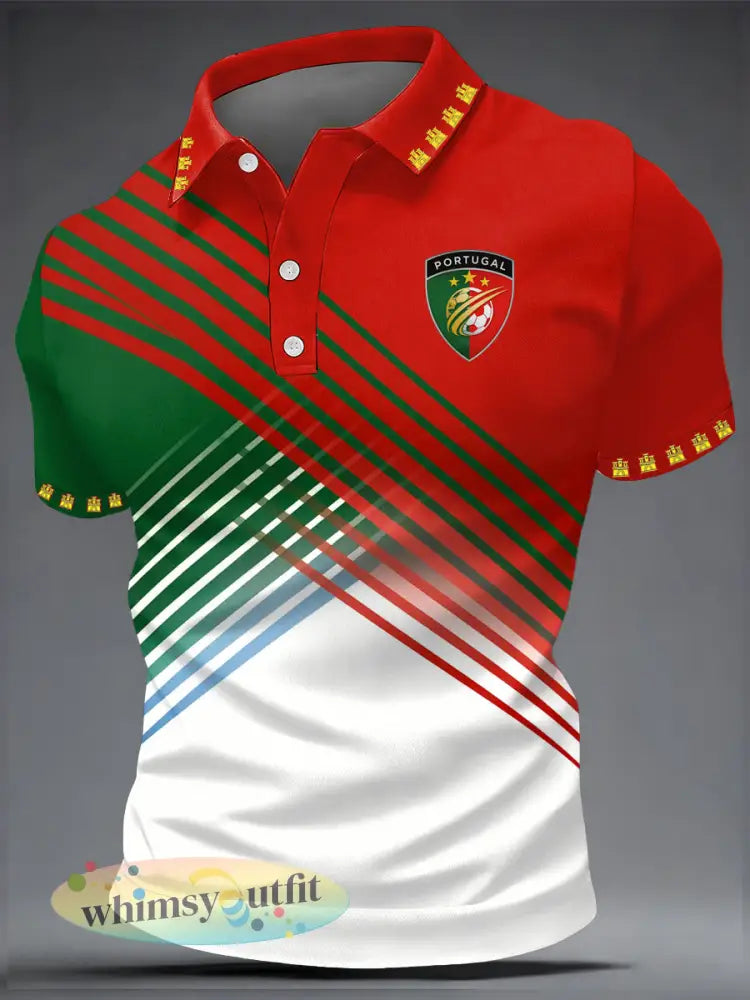 Portugese voetbal heren casual top - als foto / S