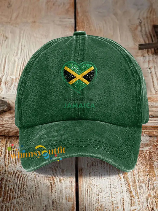 Pray for Jamaica Retro Baseball Cap Multicolour / 58CM