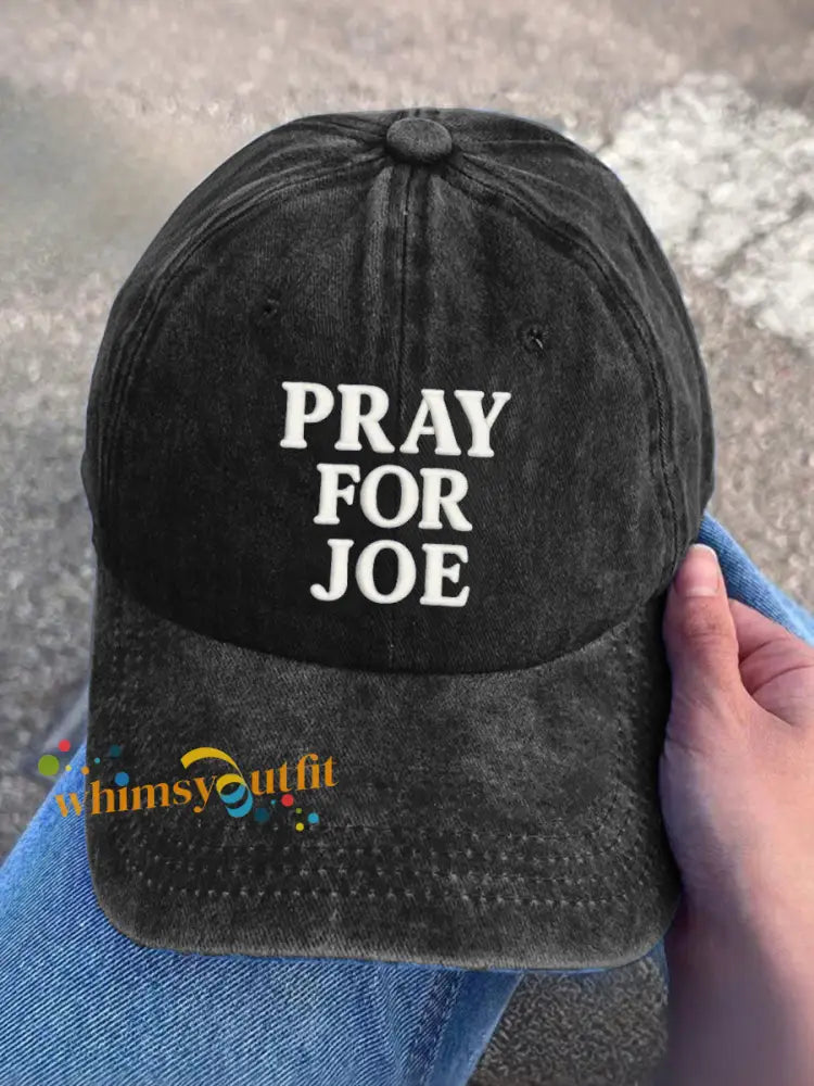 Pray for Joe Prostate Cancer Unisex Hats Black / ONE