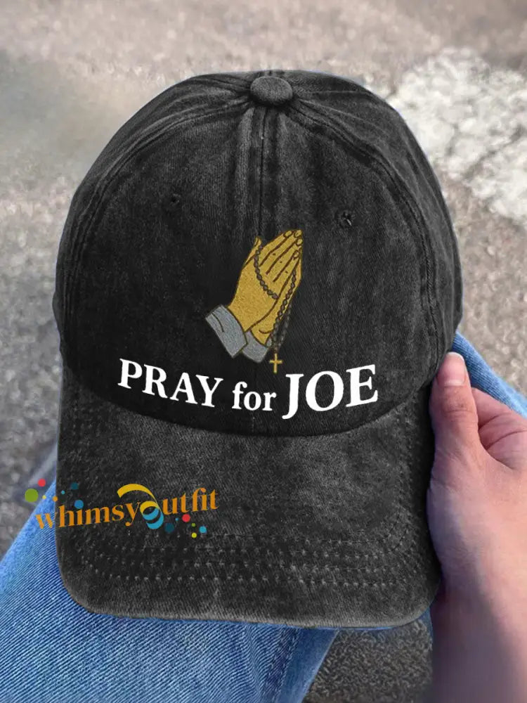 Pray for Joe Prostate Cancer Unisex Hats Black / ONE