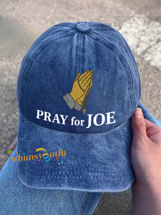 Pray for Joe Prostate Cancer Unisex Hats Blue / ONE